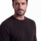 Wool Cardigan with External Seams - Black