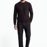 Wool Cardigan with External Seams - Black