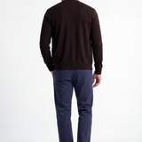 Extrafine Merino Wool Crewneck - Dark Blue