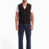Gilet rasato in Lana Merino Extrafine fin.14