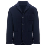 Giacca Blazer Uomo con 3 Tasche in Tessuto Velour Misto Lana