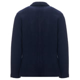 Giacca Blazer Uomo con 3 Tasche in Tessuto Velour Misto Lana