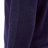 Girocollo in Lana e Cashmere con Toppe in punto Riso Finezza 7