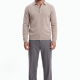 Polo bottoni in Lana e Cashmere Mouliné Finezza 7