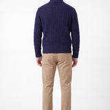 Giubbino a trecce in Lana e Cashmere Finezza 5