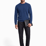 Girocollo rasato in lana Merino Extrafine finezza 14