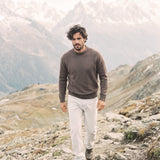 Cardigan glatt gestrickt aus extrafeiner Merinowolle, Feinheit 14