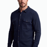 Camicia Uomo in maglia con Tasche in misto Cotone, Lana e Cashmere – fin.7
