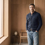 Camicia Uomo in maglia con Tasche in misto Cotone, Lana e Cashmere – fin.7