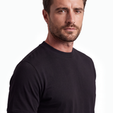 T-shirt uomo collo a costina 100% jersey Cotone Regular Fit