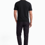 T-shirt uomo collo a costina 100% jersey Cotone Regular Fit