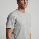 Long sleeve crew neck in dark blue cotton