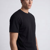 Long sleeve crew neck in dark blue cotton