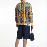 Cardigan aperto Uomo Jacquard Multicolor 100% cotone LTD ED