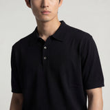 Long sleeve crew neck in dark blue cotton