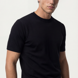 Long sleeve crew neck in dark blue cotton
