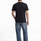 T-shirt uomo collo a costina 100% Cotone Regular Fit