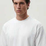 Long sleeve crew neck in dark blue cotton
