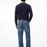 Maglione uomo girocollo Seta e Cotone leggero, regular fit