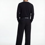 Maglione uomo girocollo Seta e Cotone leggero, regular fit